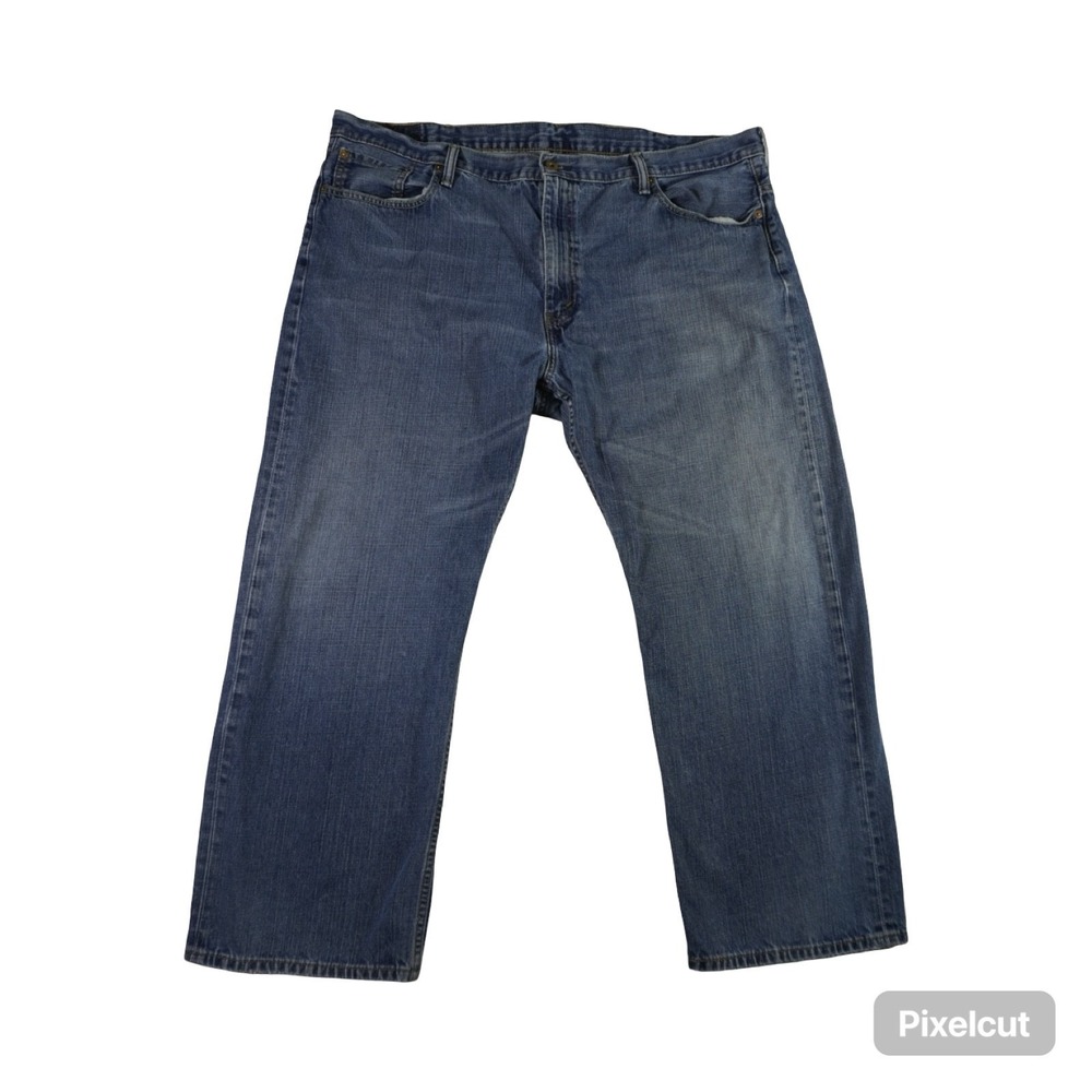 Levi's 569 Jeans Men 44x30Blue Denim Stretch Loose All Day Comfort Straight Fit